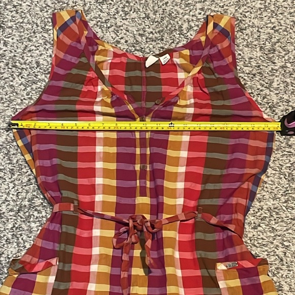 Roxy Plaid colorful Romper Woman’s Large - Picture 3 of 7